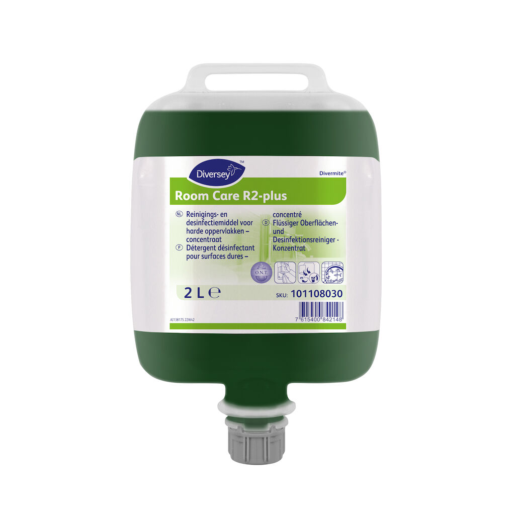 Room Care R2-plus 2x2L - Détergent désinfectant pour surfaces dures - concentré